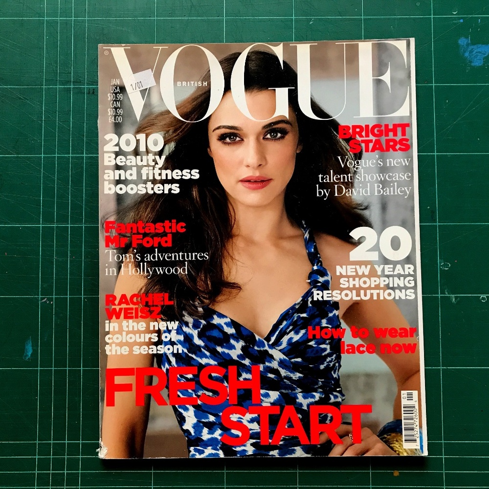 Vogue UK British Jan 2010 magazine
